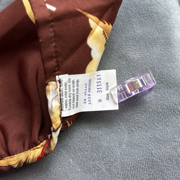 NEW Vintage Hukilau Fashions Hawaiian Set Medium Wrap Shorts Triangle Bikini Top - Picture 15 of 15